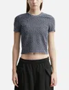 Alexander Wang T Logo Jacquard Short Sleeve Baby T-shirt