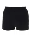 Alexander Wang T T By Alexander Wang Black Shorts With Subtle Logo Detail In Black