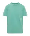 Alexander Wang T Logo-print Round-neck T-shirt In Green
