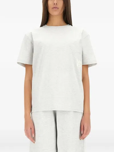 Alexander Wang T Logo T-shirt In Gray