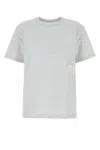 Alexander Wang T T By Alexander Wang Melange Light Grey Cotton T-shirt