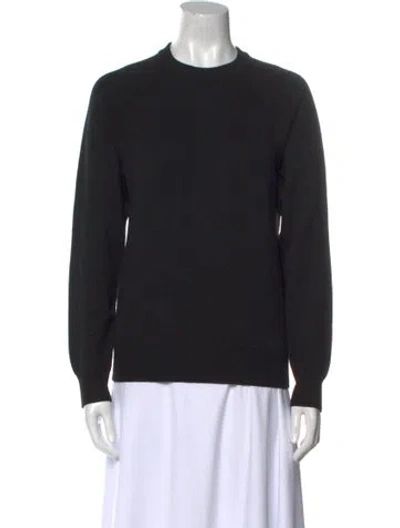 Pre-owned Alexander Wang Merino Wool Crew Neck Sweater In Black