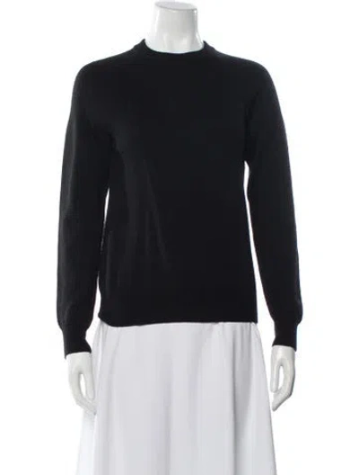 Pre-owned Alexander Wang Merino Wool Crew Neck Sweater In Black