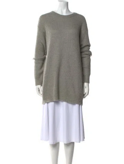 Pre-owned Alexander Wang T Merino Wool Crew Neck Sweater In Gray