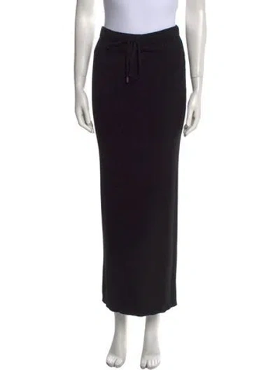 Pre-owned Alexander Wang T Merino Wool Midi Length Skirt In Black