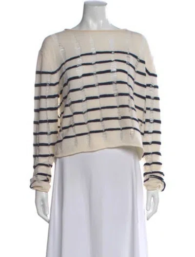 Pre-owned Alexander Wang Merino Wool Striped Sweater