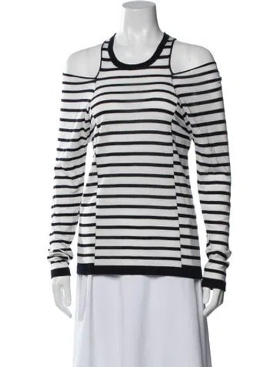 Pre-owned Alexander Wang Merino Wool Striped T-shirt In Multi