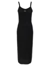 Alexander Wang T T By Alexander Wang Openwork Mesh Midi Dress With Fitted Silhouette
