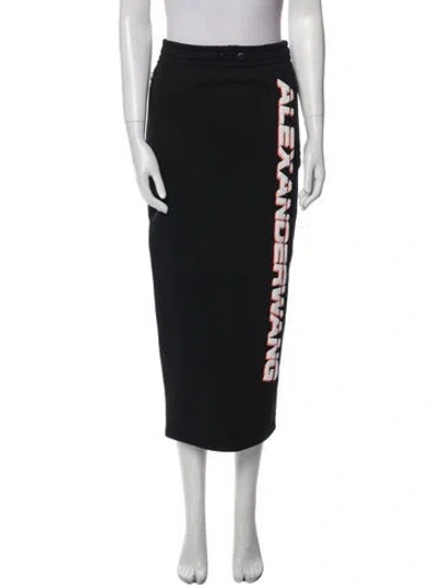 Pre-owned Alexander Wang T Midi Length Skirt In Black