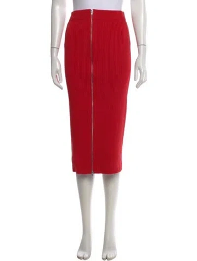 Pre-owned Alexander Wang Midi Length Skirt In Red