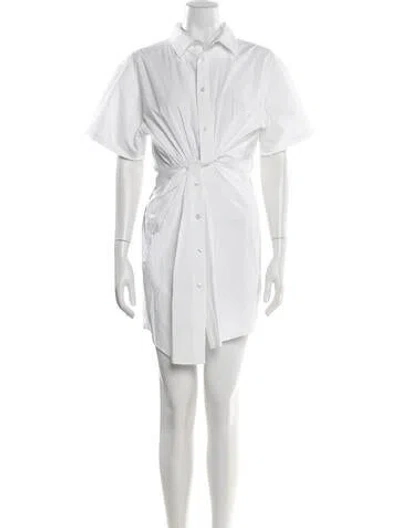 Pre-owned Alexander Wang Mini Dress In White