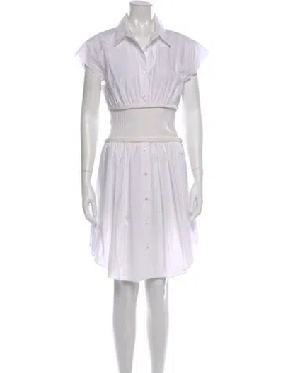 Pre-owned Alexander Wang Mini Dress In White