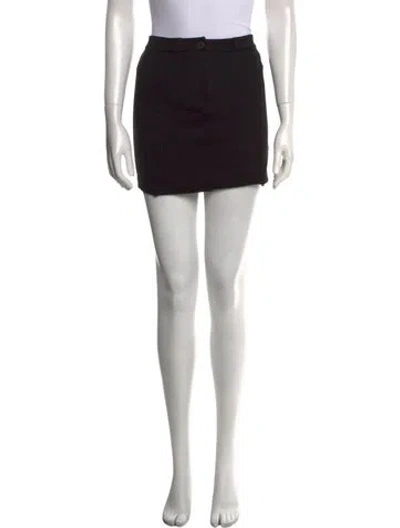 Pre-owned Alexander Wang T Mini Skirt In Black
