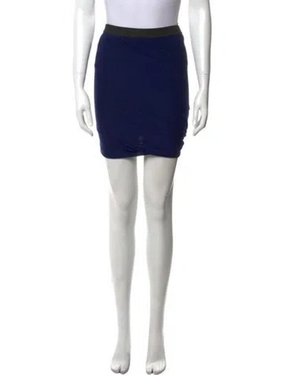 Pre-owned Alexander Wang T Mini Skirt In Blue