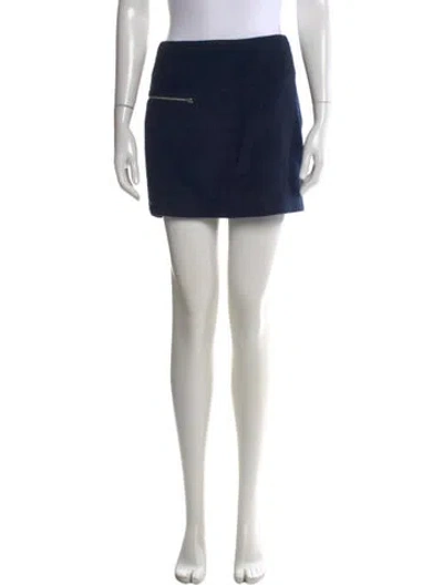 Pre-owned Alexander Wang Mini Skirt In Blue