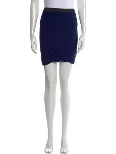 Pre-owned Alexander Wang Mini Skirt In Blue
