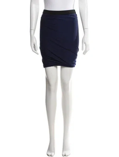 Pre-owned Alexander Wang Mini Skirt In Blue