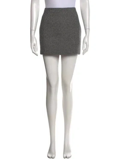 Pre-owned Alexander Wang T Mini Skirt In Gray