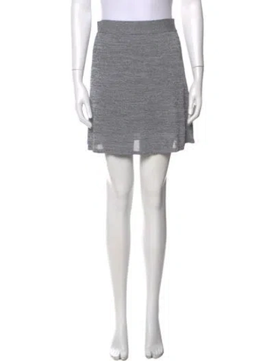 Pre-owned Alexander Wang T Mini Skirt In Gray