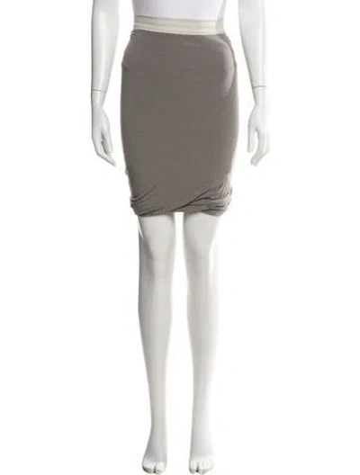 Pre-owned Alexander Wang Mini Skirt In Gray