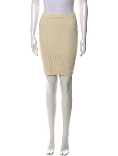 Pre-owned Alexander Wang T Mini Skirt In Neutral