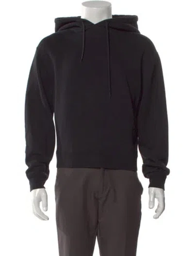 Pre-owned Alexander Wang Mock Neck Long Sleeve Hoodie In Black