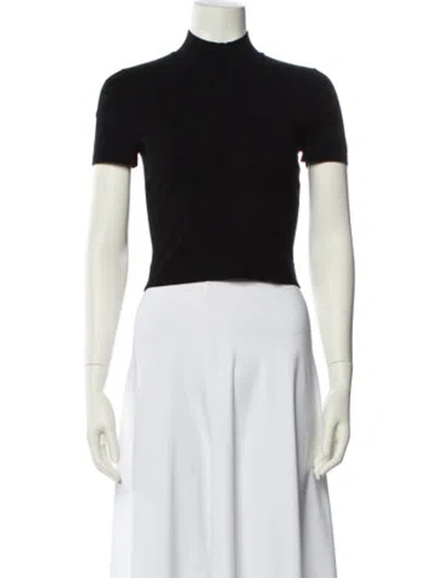 Pre-owned Alexander Wang T Mock Neck Sweater In White