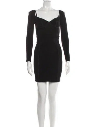 Pre-owned Alexander Wang Nylon Mini Dress In Black