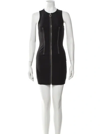 Pre-owned Alexander Wang Nylon Mini Dress In Gray