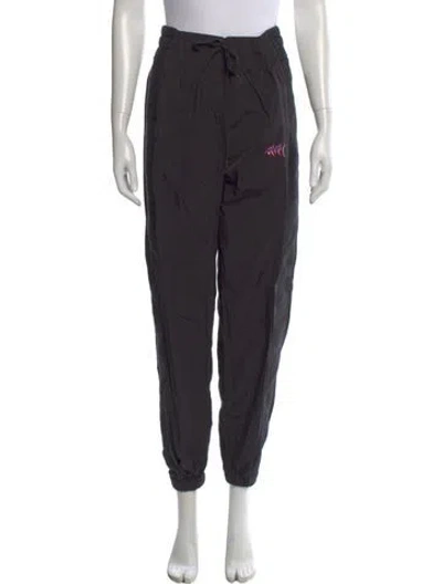 Pre-owned Alexander Wang Nylon Straight Leg Pants In Black