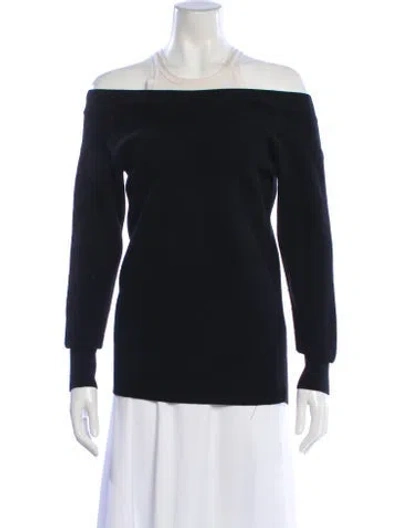 Pre-owned Alexander Wang T Off-the-shoulder Sweater In Multi