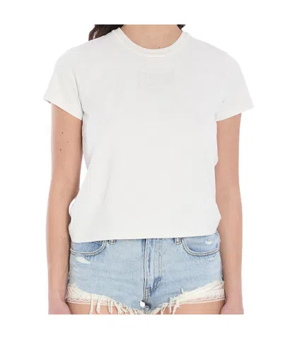 Alexander Wang T Open-necked Black Shirt In White