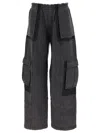 Alexander Wang T T By Alexander Wang Oversized Cargo Trousers In Grey