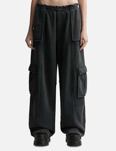 Alexander Wang T T By Alexander Wang Oversized Cargo Trousers In Washedshadow