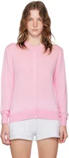 ALEXANDER WANG T PINK CLASSIC CARDIGAN