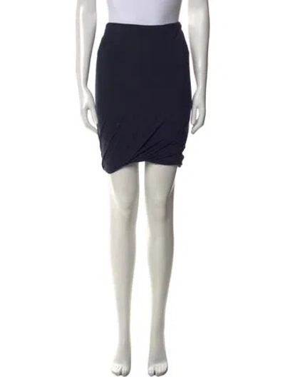 Pre-owned Alexander Wang T Pleated Accents Knee-length Skirt In Blue