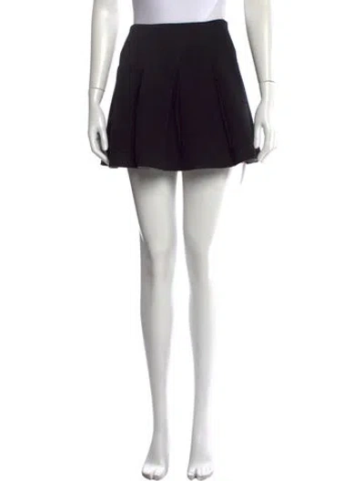 Pre-owned Alexander Wang T Pleated Accents Mini Skirt In Black