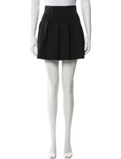 Pre-owned Alexander Wang T Pleated Accents Mini Skirt In Black