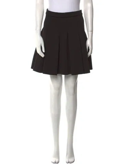 Pre-owned Alexander Wang T Pleated Accents Mini Skirt In Black