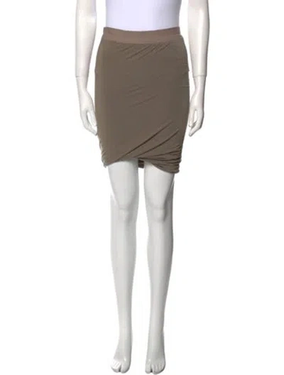 Pre-owned Alexander Wang T Pleated Accents Mini Skirt In Neutral