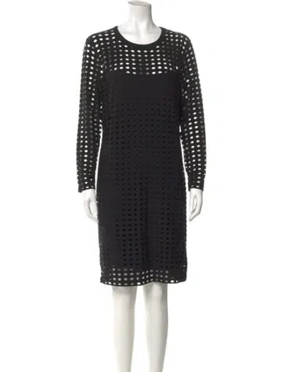 Pre-owned Alexander Wang T Polka Dot Print Mini Dress In Black