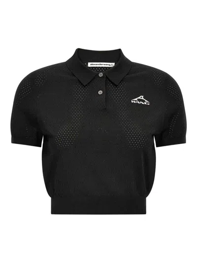 Alexander Wang T Mesh Polo Shirt