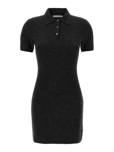 ALEXANDER WANG T VESTIDO MIDI - GRIS