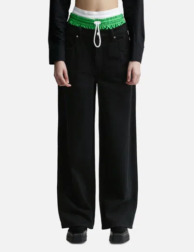 Alexander Wang T Pre Styled Tri-layer 5 Pocket Jean In Black