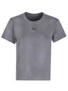 Alexander Wang T T By Alexander Wang Essential Jsy Shrunken Tee In C Washed Asphalt