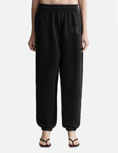 Alexander Wang T By  Essential Terry Pants In Black