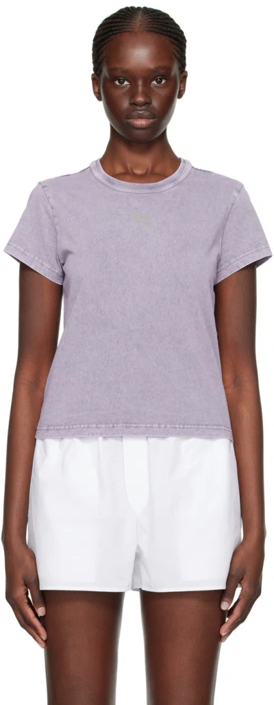 Alexander Wang T Purple Faded T-shirt In 687a Acid Pink Laven