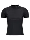 Alexander Wang T T By Alexander Wang Rashguard T-shirt In Black