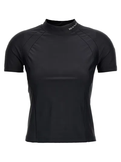 Alexander Wang T T By Alexander Wang 'rashguard' Top In Black