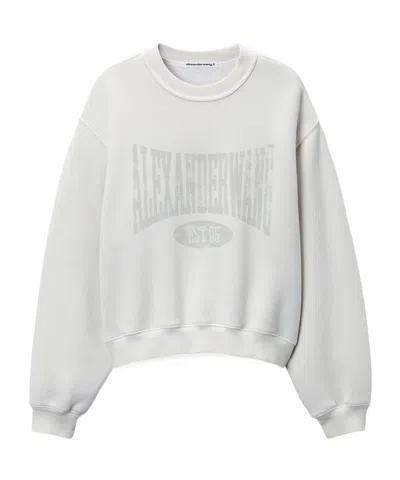 Alexander Wang T Round-neck Sweater In White